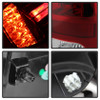 Spyder LED Tail Lights Red Clear for 13-14 Dodge Ram 1500 w/ LED Model only