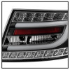 Spyder Version 2 Light Bar LED Tail Lights Black for 05-08 Audi A6 4Dr Sedan