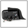 Spyder LED Tail Lights - Black for 05-09 Ford Mustang (White Light Bar)