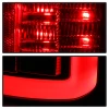Spyder Light Bar LED Tail Lights - All Black for 2013-2014 Dodge Ram