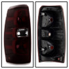 Xtune Tail Lights Red Smoked for 07-13 Chevy Avalanche