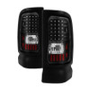 Xtune LED Tail Lights Black for 94-01 Dodge Ram 1500 / 94-02 Ram 2500/3500