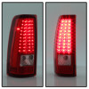 Spyder Xtune LED Tail Lights Red Clear for 99-02 Silverado 1500/2500/3500