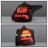 Spyder LED Tail Lights - Black Smoke for 12-14 Ford Focus 5DR