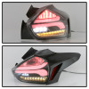 Spyder LED Tail Lights w/Indicator/Reverse - Black  for 15-17 Focus Hatchback