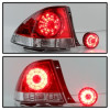 Spyder LED Tail Lights - Red Clear for 01-03 Lexus IS300