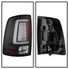 Spyder Light Bar LED Tail Lights - Black for 2013-2014 Dodge Ram