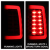 Spyder Light Bar LED Tail Lights - Black for 2013-2014 Dodge Ram