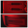 Spyder Light Bar LED Tail Lights - Red Clear for 2016-2017 Chevy Silverado