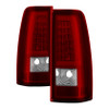 Spyder xTune Version 3 Tail Lights Red Clear for 99-02 Silverado 1500/2500/3500