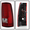 Spyder xTune Version 3 Tail Lights Red Clear for 99-02 Silverado 1500/2500/3500