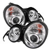 Spyder Projector Headlights LED Halo Chrome for 95-99 Mercedes E-Class