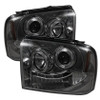 Spyder Projector Headlights LED Halo Smoke for 05-07 Ford F250/350 Super Duty