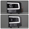 Spyder Projector Headlights - Light Bar - Black for 99-04 Ford F250 Super Duty