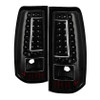 Spyder Xtune C-Shape LED Tail Lights Black for 03-06 Silverado 1500-2500-3500