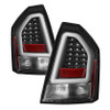 Spyder Spyder V2 Light Bar LED Tail Lights - Black  for 05-07 Chrysler 300