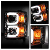 Spyder Projector Headlights Light Bar DRL Chrome for 14-16 Silverado 1500