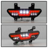 Spyder LED Reverse Lights - Black Smoke w/ Red Bar for 15-16 Ford Mustang
