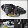 Spyder Projector Headlights DRL Black for 12-13 Mercedes W204 C-Class Halogen