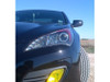 Spyder Projector Headlights LED Halo DRL Black for 10-12 Genesis w/ Halogen