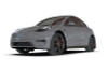 Rally Armor Black Mud Flap - Metallic Black Logo for 20-22 Tesla Model Y