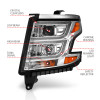 ANZO Projector Headlights Chrome w/DRL for 2015-2020 Chevy Tahoe