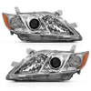 ANZO Projector Headlight Chrome Amber for 2007-2009 Toyota Camry