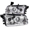 ANZO Projector Headlights w/ Halo Chrome for 2006-2010 Dodge Charger
