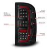 ANZO LED Taillights Black Smoke Lens (w/C Light Bars) for 14-18 GMC Sierra 1500