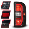 ANZO LED Taillights Black Smoke Lens (w/C Light Bars) for 14-18 GMC Sierra 1500