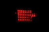 ANZO LED Taillights Black for 2003-2005 Honda Accord