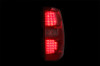 ANZO LED Taillights Red/Clear for 2007-2013 Chevrolet Avalanche