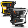 ANZO Black LED Projector DRL w/Initiation Light for 15-17 F-150 Halogen Models
