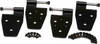 Kentrol Door Hinge Set 4 Pieces - Powdercoat Black for 87-95 Jeep Wrangler YJ