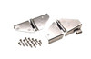 Kentrol Windshield Hinge Pair - Polished Silver for 76-95 Jeep CJ/Wrangler YJ