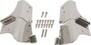 Kentrol Windshield Hinge Pair - Polished Silver for 97-06 Jeep Wrangler TJ