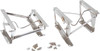 Kentrol Seat Pedestals Pair - Polished Silver for 76-90 Jeep CJ/Wrangler YJ