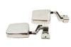 Kentrol Mirror Kit Pair - Polished Silver for 88-06 Jeep Wrangler YJ/TJ