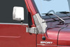 Kentrol Mirror Kit Pair - Polished Silver for 88-06 Jeep Wrangler YJ/TJ