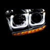 ANZO Projector Headlights w/ U-Bar Chrome for 14-16 Toyota Tundra