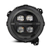 AlphaRex LED Proj Headlights Alpha-Blk for 18-23 Wrangler JL/Gladiator JT