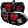 Spyder Euro Style Tail Lights Black for 96-98 Honda Civic 4Dr