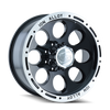 ION Type 174 15x8 / 5x139.7 BP / -27mm Offset / 108mm Hub Black/Machined Wheel