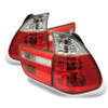 Spyder 4PCS Euro Style Tail Lights- Red Clear for 00-06 BMW E53 X5