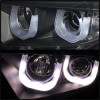 Spyder Projector Headlights 3D DRL Black for 11-13 Toyota Highlander