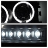 Spyder Projector Headlights Halogen- LED Halo Black Smoke for 06-10 Charger