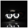 Spyder V2 Headlights - HID Only - Black for 06-08 BMW E90 3-Series 4DR