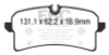EBC  Redstuff Rear Brake Pads for 2015+ Porsche Macan GTS 3.0TT