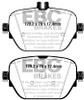 EBC  Redstuff Rear Brake Pads for 2019+ Mercedes CLS53 AMG (C257) 3.0L Turbo