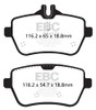 EBC  Yellowstuff Rear Brake Pads for 14+ Mercedes-Benz S550 4.7 Twin Turbo